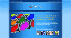 Desktop Screenshot of isotex.pl